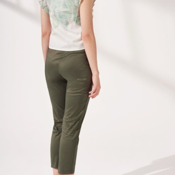 Luxury Cotelac Olive green fancy casual formal pants size 1 or xs - Picture 1 of 3